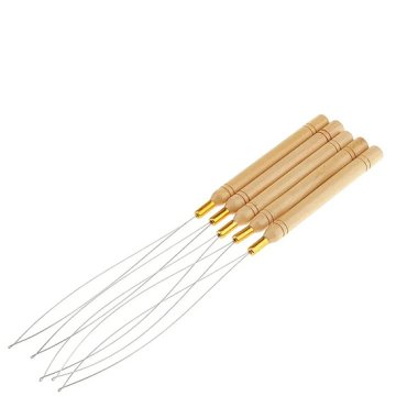 Wholesale FINGERINSPIRE 8PCS Hair Extension Loop Needle Threader with  200PCS Aluminium Micro Rings 