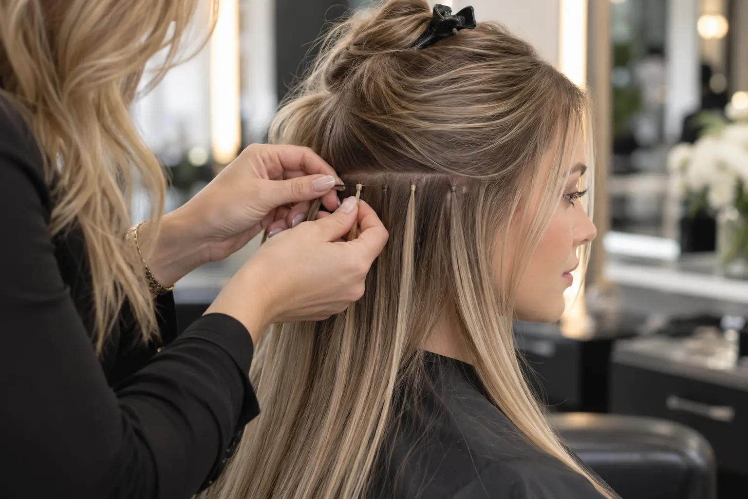 Microbead hair extensions for fine hair microbead hair extensions for fine hair