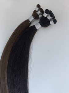 100% human hair Double Drawn Hand Tied Hair Weft, product view 4