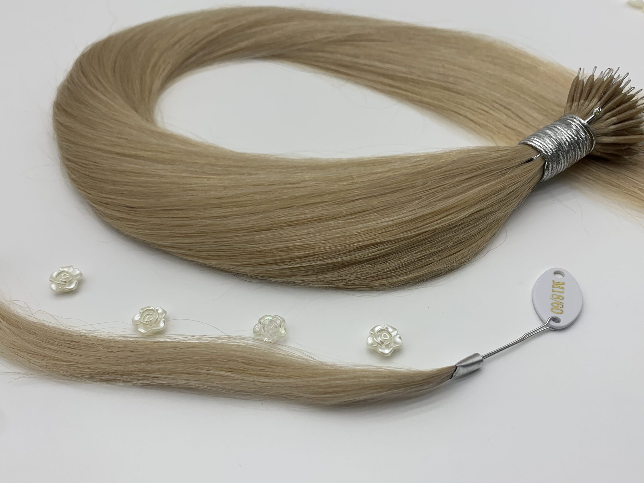 100% virgin cuticle intact hair nano ring, product view 1