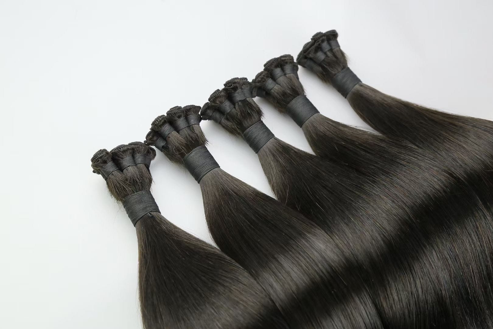 100% virgin cuticle intact hair weft, product view 1