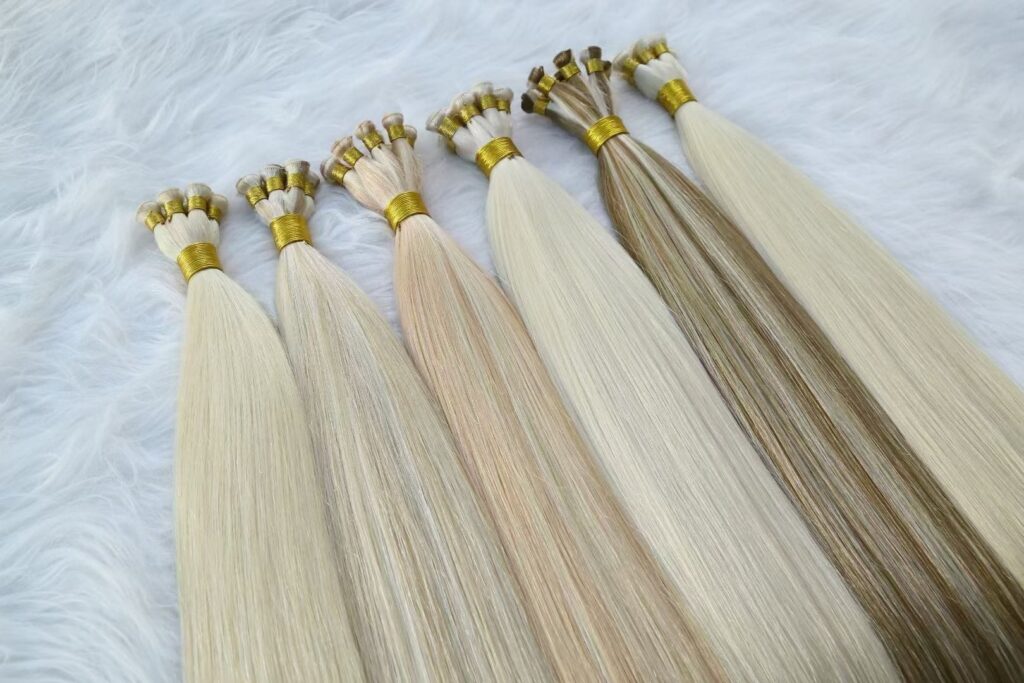 100% virgin cuticle intact hair weft, product view 1