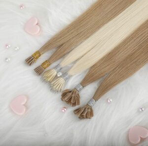 100% Virgin Cutile Intact Hair I Tip Hair Extensions, product view 1
