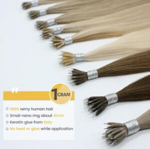 16-24inch Nano Ring Haiir Extensions, product view 7
