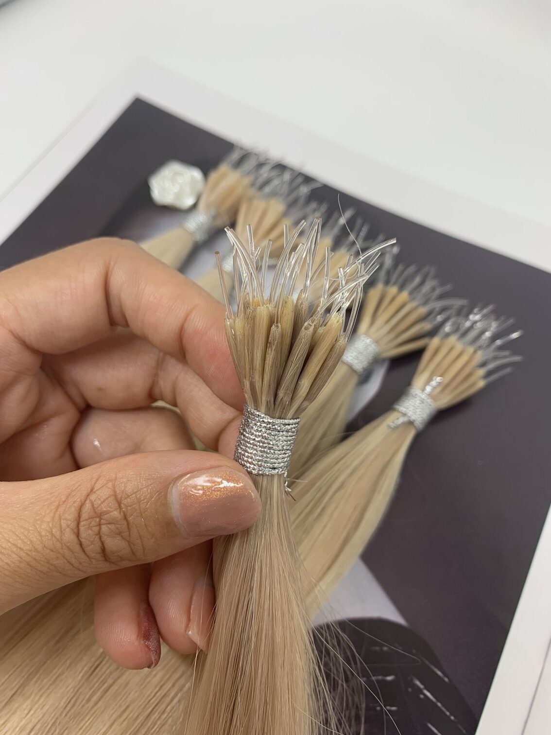16-24inch Plastic Nano Tip Hair Extensions, product view 4