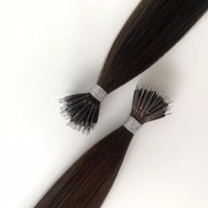 16-24inch Remy Human Hair Nano Tip Double Drawn, product view 1