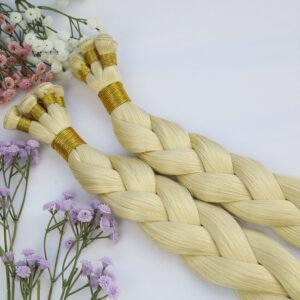 Color 60 Hand Tied Hair Extensions Hair Weft, product view 1