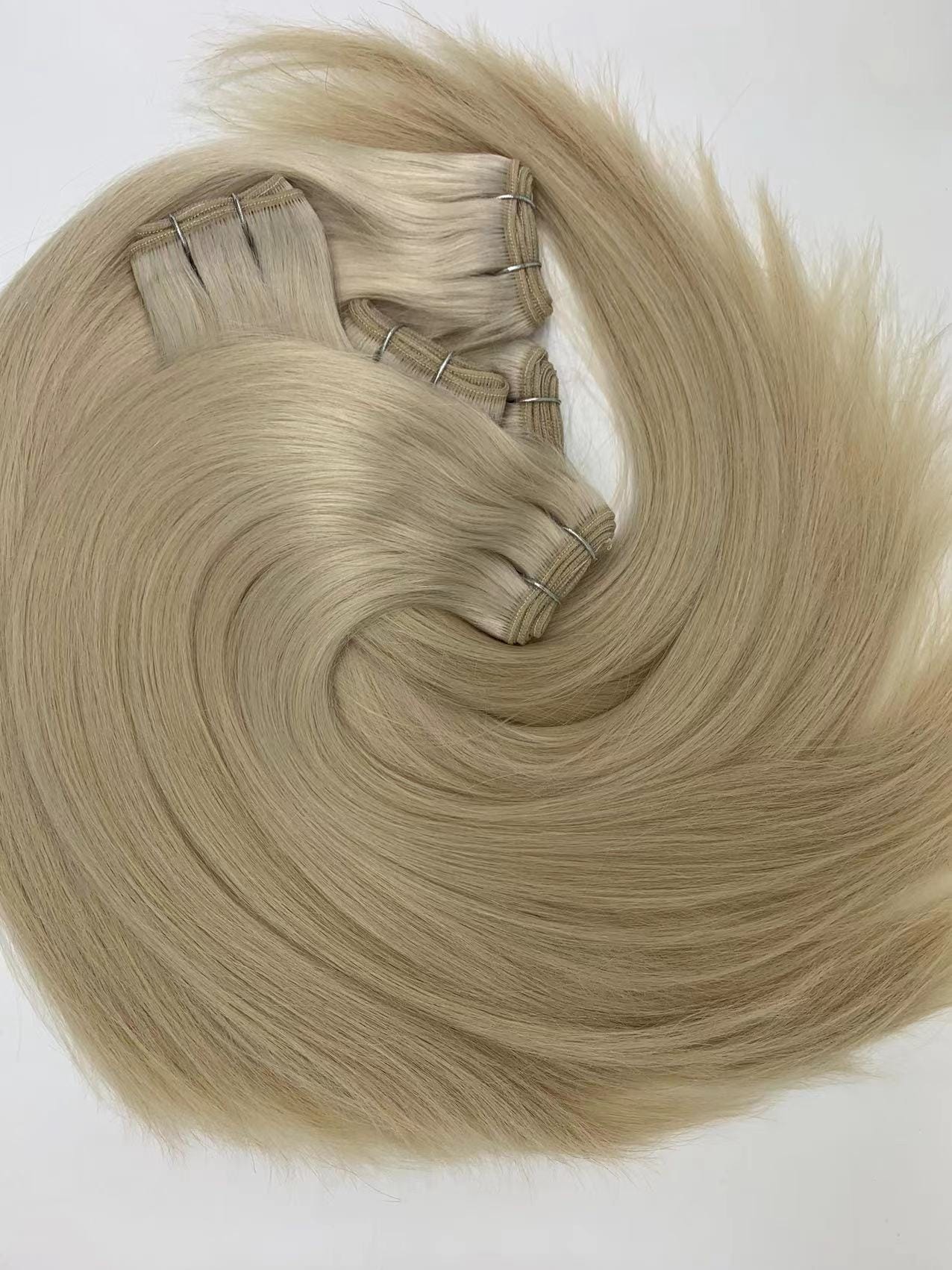 cuticle virgin hair machine weft, product view 1