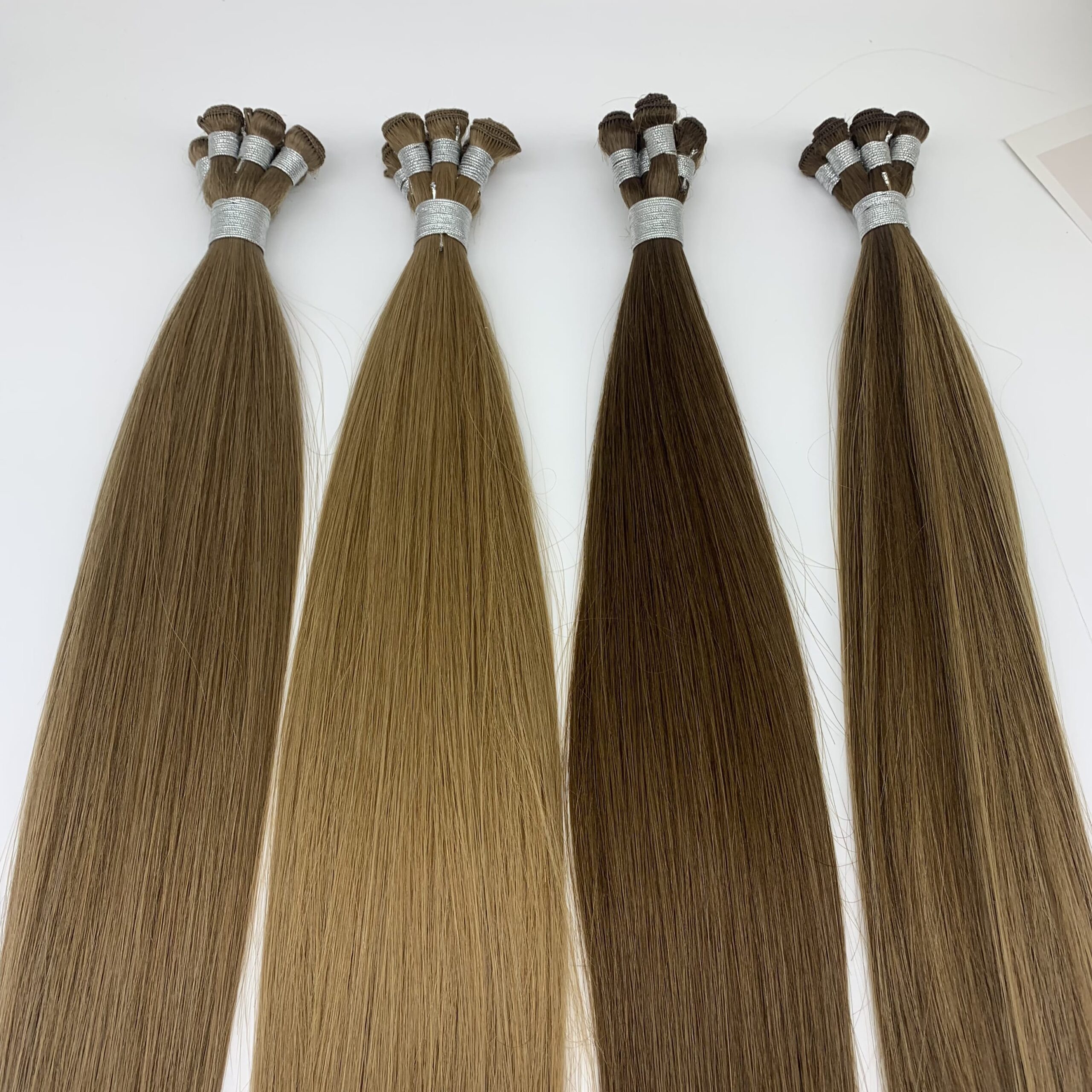 Double Drawn Hand Tied Human Hair Weft, product view 1