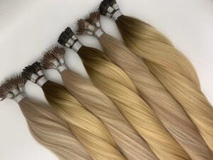 Double Drawn Remy Human Hair Nano Ring Hair Extension, product view 1