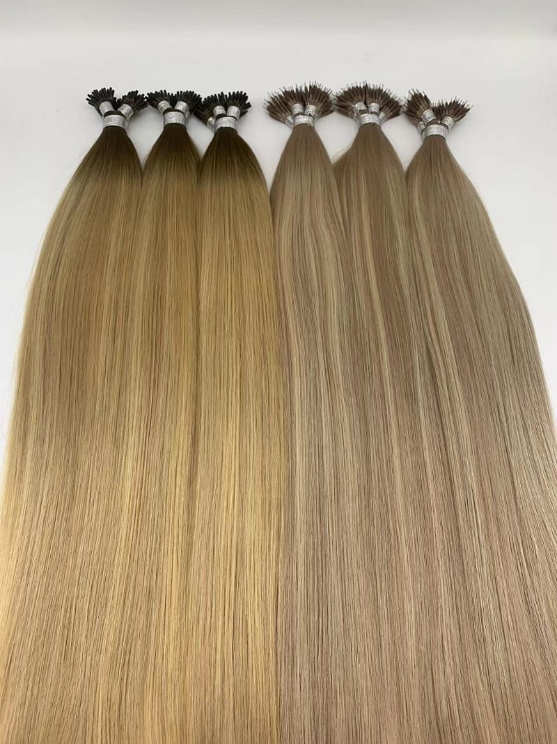 Double Drawn Remy Human Hair Nano Ring Hair Extension, product view 4