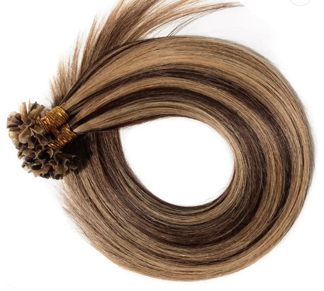flat tip hair extensions human hair, product view 1
