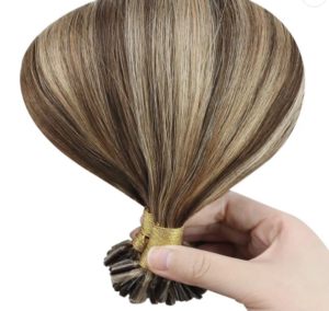 flat tip hair extensions human hair, product view 1