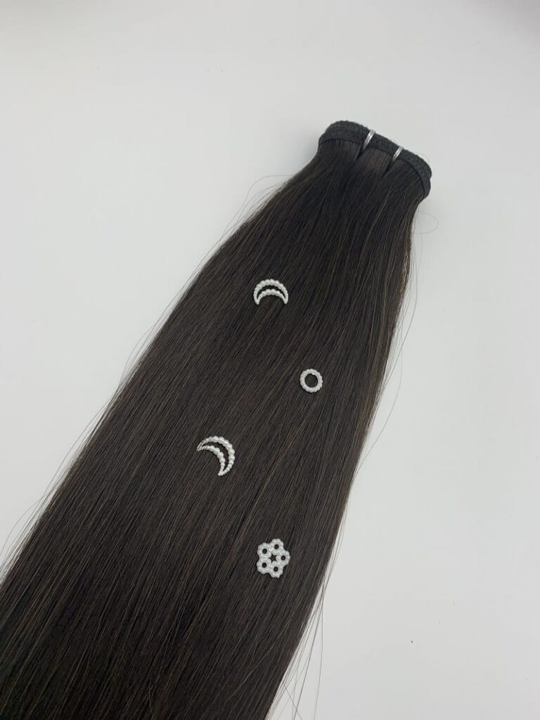Flat Weft Hair Human Hair Extensions, product view 3