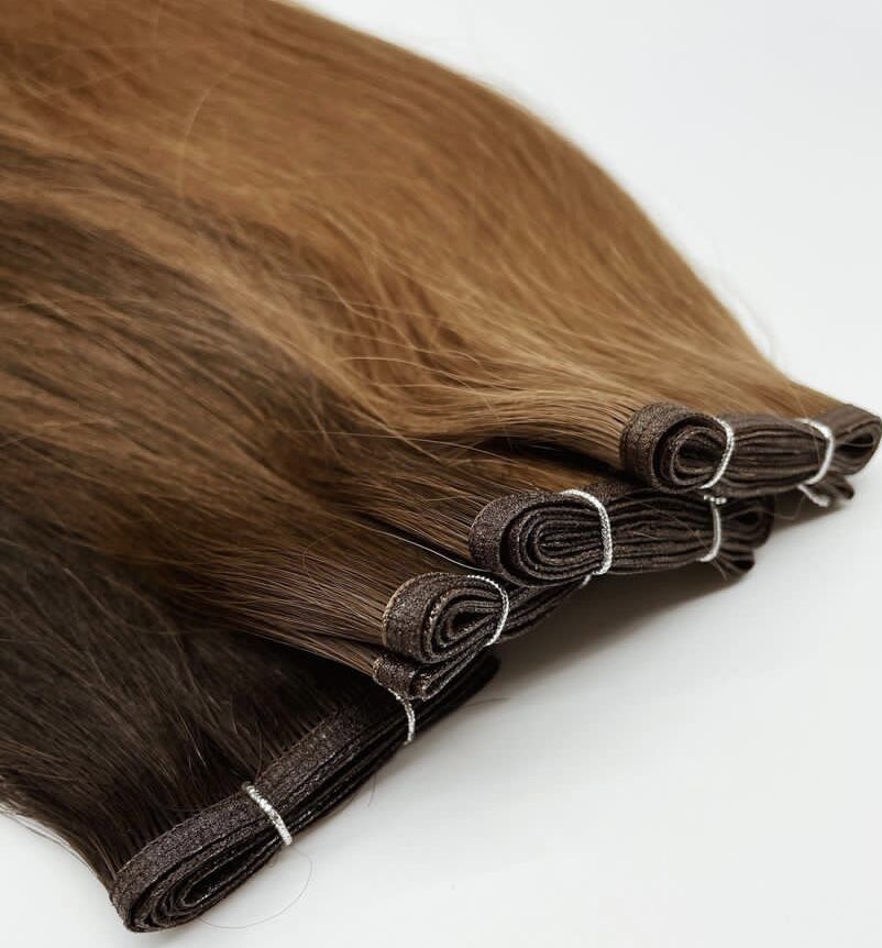 Flat Weft Hair Human Hair Extensions, product view 2