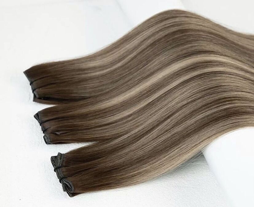Flat Weft Hair Human Hair Extensions, product view 3