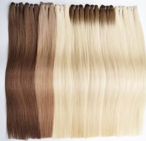 Flat Weft Hair Human Hair Extensions, product view 1
