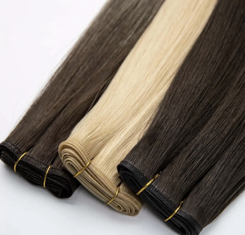 Flat Weft Hair Human Hair Extensions, product view 2