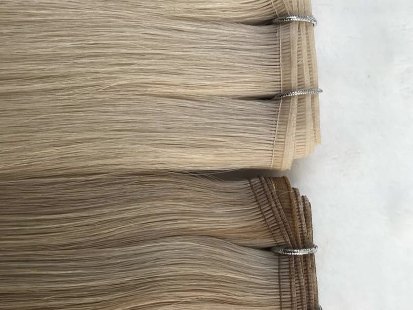 flat weft virgin cuticle hair doube drawn, product view 3