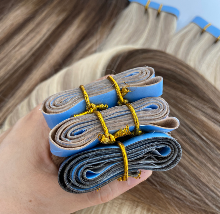 Genius Weft With Glue Long Tape In Wholesale Double Drawn, product view 1