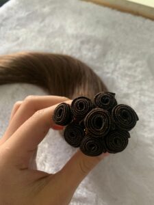 Hair Weft Hand Tied Hair Weft Human Hair Extensions, product view 1