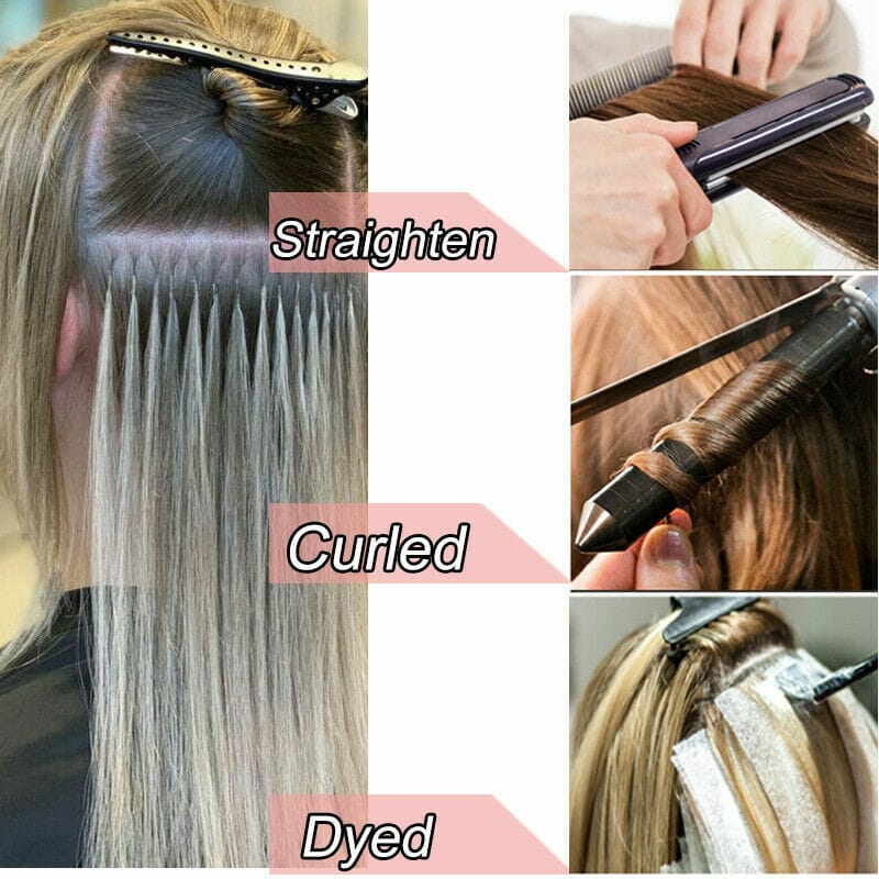 How to blend hair extensions with short hair image 2