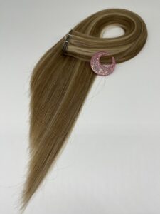 human hair double drawn flat weft hair, product view 2
