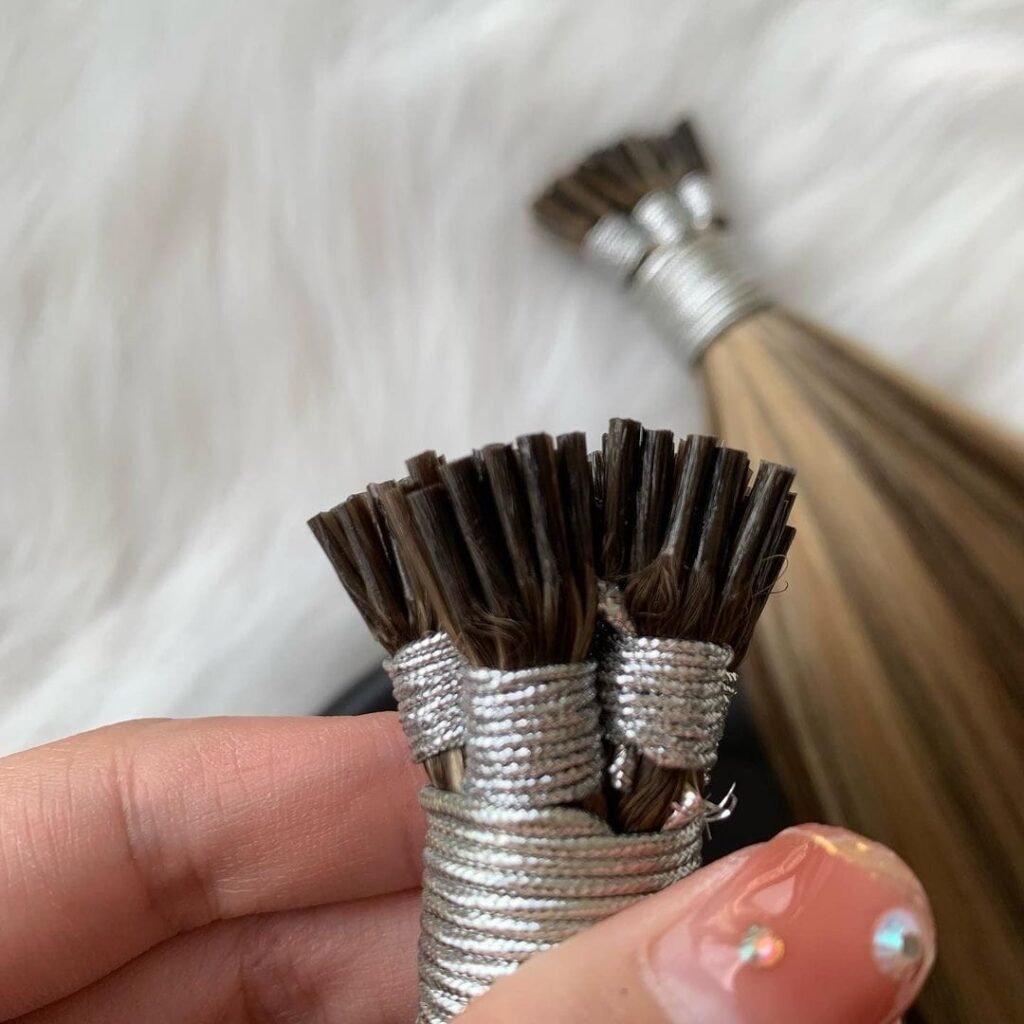 i tip hair extensions piano color, product view 1