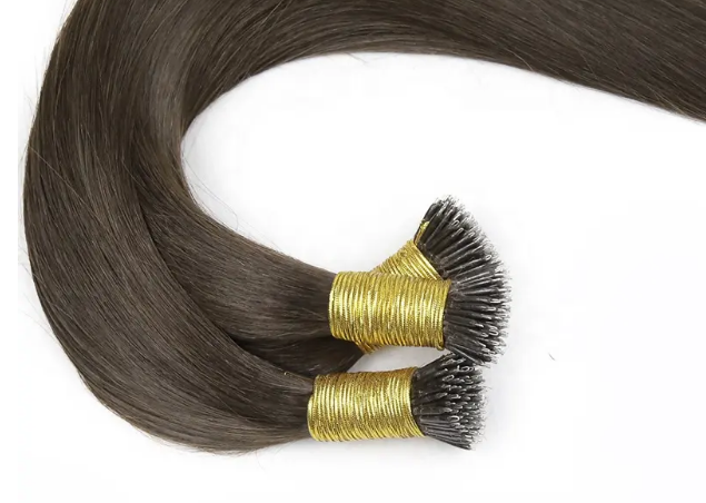 Luxury Quality Nano Tip Human Hair Extention Double Drawn, product view 1