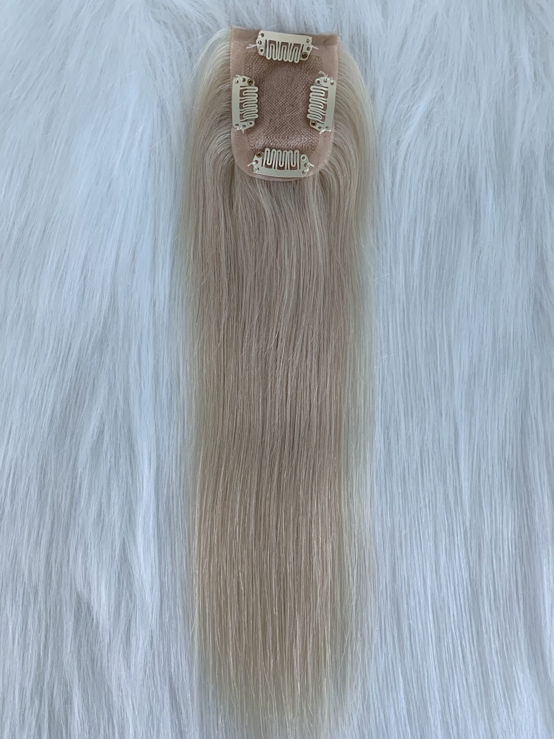 Mono topper with pu human reamy hair 2*1, product view 2