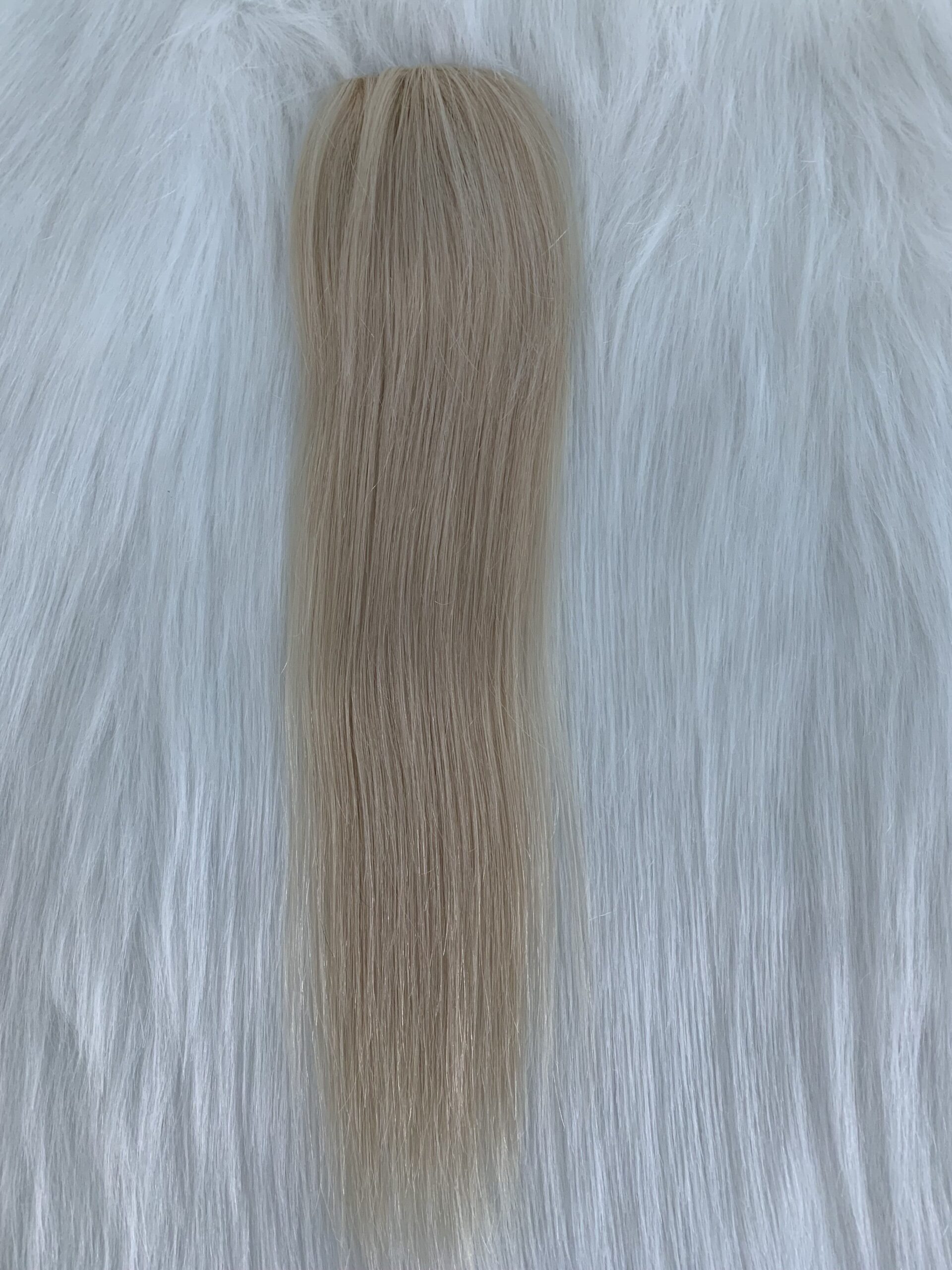 Mono topper with pu human reamy hair 2*1, product view 3