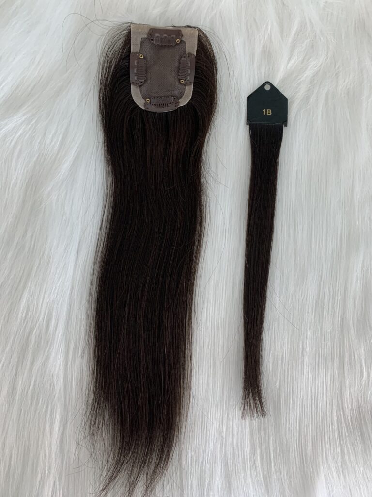 Mono topper with pu human reamy hair 2*1, product view 5
