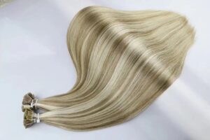 piano color flat tip hair extension, product view 2
