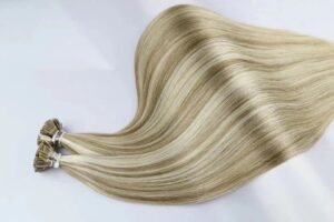 piano color flat tip hair extension, product view 3