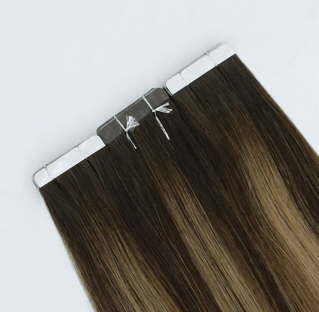 piano color remy hair tape ins, product view 2