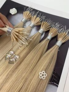 Plastic Nano Hair Extensions Prebonded Hair Extensions, product view 2