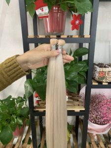 pu weft with 100% human remy hair, product view 3