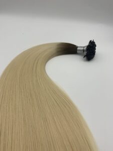 Regular100% remy FLAT TIP cuticle intact double drawn, product view 2