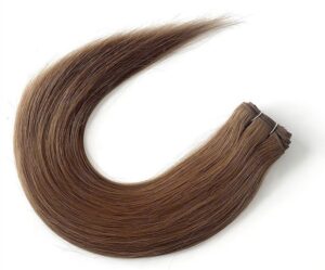 Regular100% remy GENIUS WEFT cuticle intact double drawn, product view 1