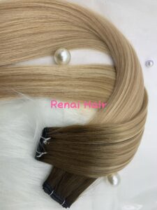 Regular100% remy genius weft cuticle intact double drawn, product view 1