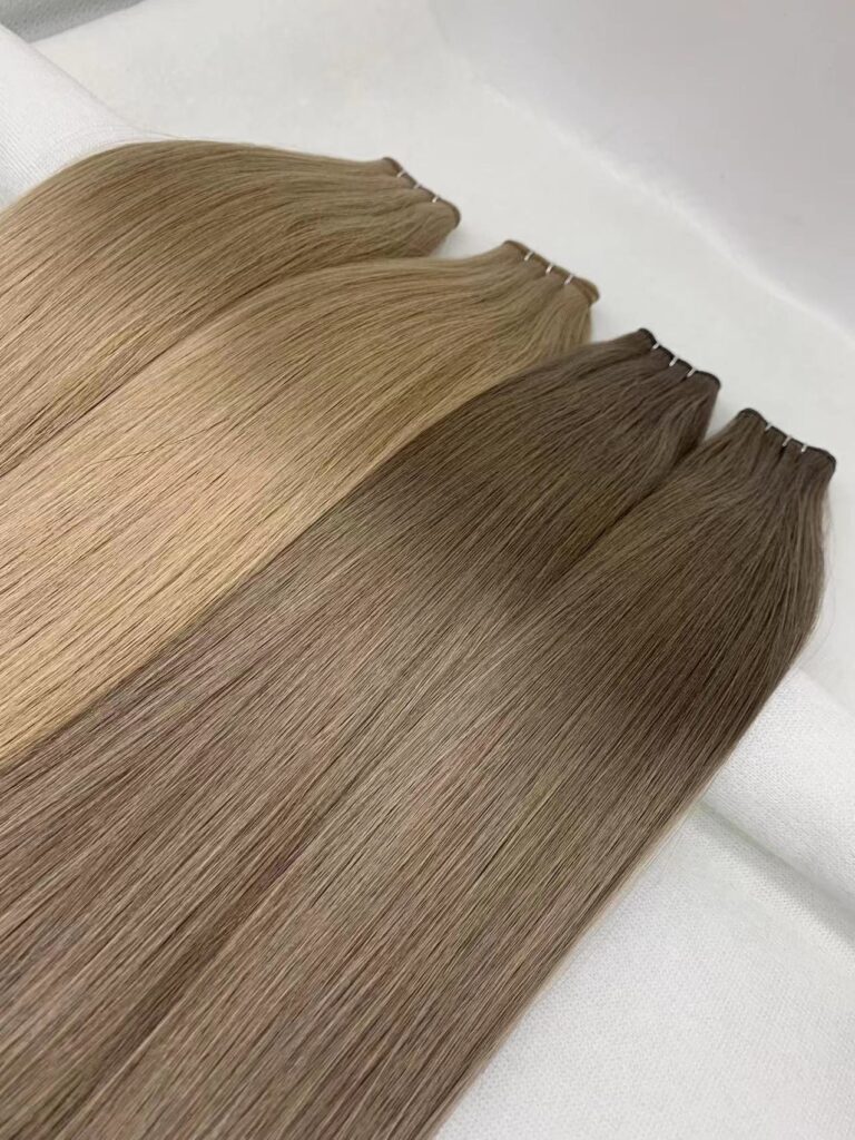 Regular100% remy genius weft cuticle intact double drawn, product view 1