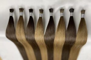 Regular100% remy I TIP cuticle intact double drawn, product view 1