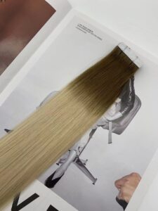 Regular100% remy Tape In cuticle intact double drawn, product view 2