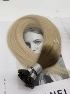 remy hair flat hair extension, product view 3