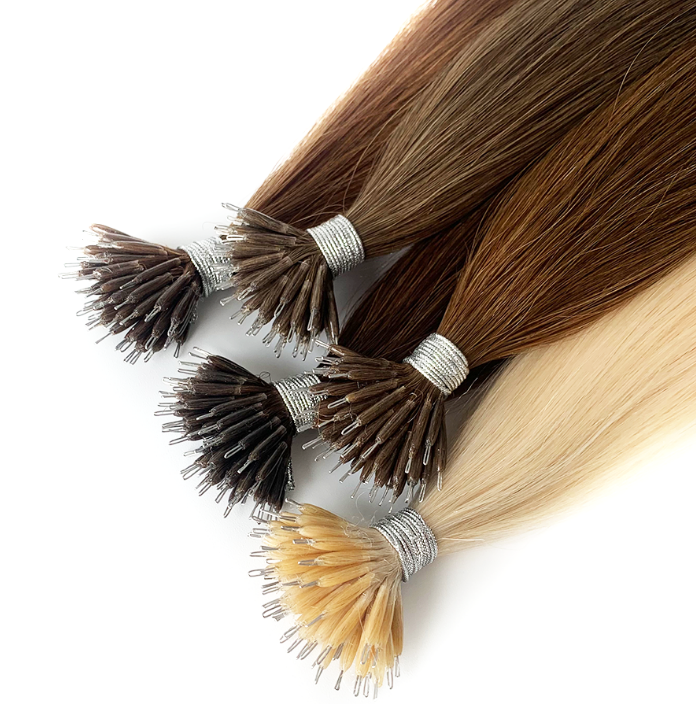 Remy Human Hair Nano Ring Hair Extensions, product view 1
