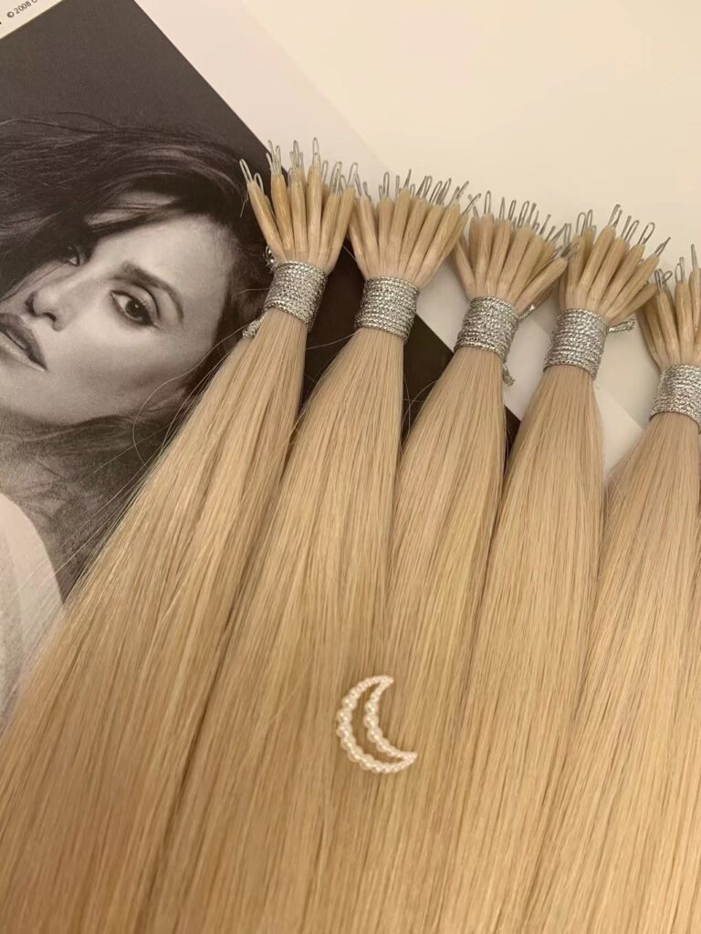 Straight Hair Nano Ring Hair Extensions 16-30inches, product view 1