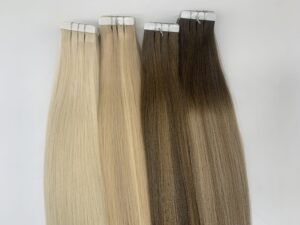 tape hair extensions double drawn, product view 1