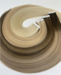 tape hair extensions double drawn, product view 2