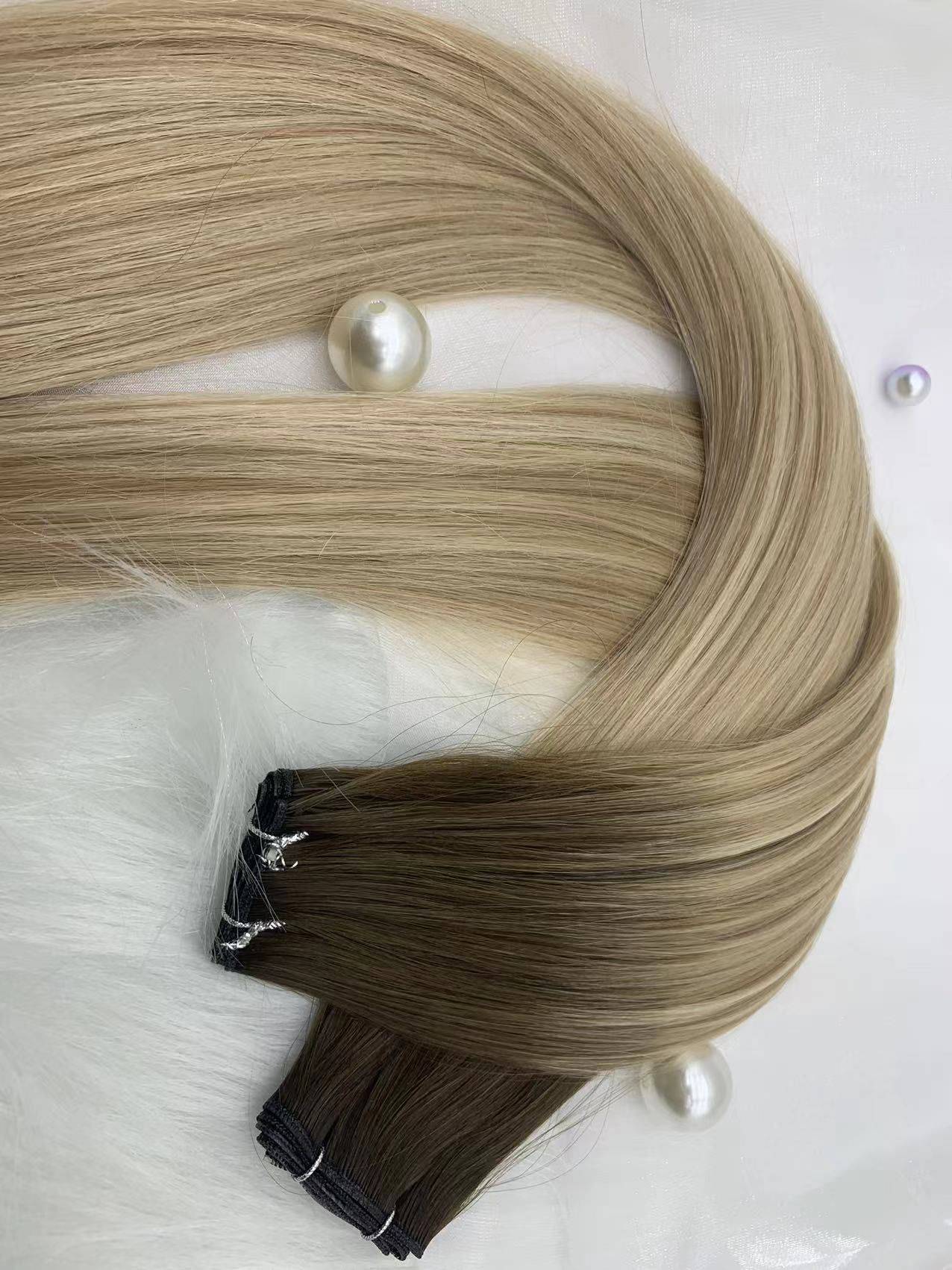 weft hair, product view 2