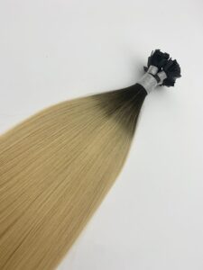 Wholesale Double Drawn Flat Tip Human Hair Extension, product view 1